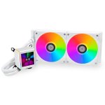 Flüssigkeitskühlung Lian Li GALAHAD II LCD 240mm 2 Lüfter Weiß