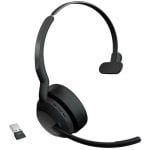 Auriculares Jabra Evolve2 55 inalámbricos Bluetooth con Cancelación de Ruido para oficina y llamadas, micrófono Boom, negros