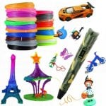 Arzopa Bolígrafo Inteligente 3D Pantalla Led 50m, 10 Colores Camuflaje Verde