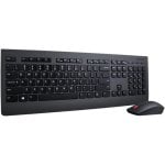 Lenovo Essential Combo Teclado Inalámbrico Negro Layout Inglés USA + Ratón
