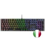 Mars Gaming Mk422 Tastiera meccanica nera Switch RGB Rossa Lingua italiana