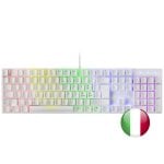 Mars Gaming Mk422 Tastiera meccanica bianca Switch RGB Marrone Lingua italiana