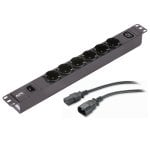 APC EPDU1010B-SCH Stromverteilereinheit (PDU) 7 AC-Ausgänge Schwarz