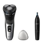 Rasoir Visage Philips Shaver 3000 Series S3143/02 Sans Fil 60min Sec et Mouillé 3 Têtes