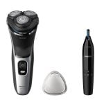 Rasoir Philips Shaver 3000 Series S3143/02 Wet&Dry Lames PowerCut Tondeuse Nez