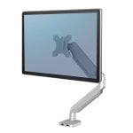 Ergonomischer Monitorarm der Fellowes Platinum-Serie, 32 Zoll, VESA 100, max. 8 kg, Silber Ergonomischer Monitorarm der Fellowes Platinum-Serie, 32 Zoll, VESA 100, max. 8 kg, Silber