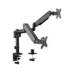 Gembird MA-DA2P-01 supporto da tavolo per Tv a schermo piatto 81,3 cm (32") Nero Scrivania