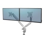 Fellowes Dual-Monitorständer 32" VESA 100 Max 8Kg Silber Fellowes Dual-Monitorständer 32" VESA 100 Max 8Kg Silber