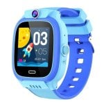 Klack Smartwatch Infantil 4G GPS 1.44" Touch Azul Videoconferência SOS Nano-SIM WiFi LBS