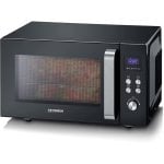 Severin MW 7763 Mikrowelle mit Grill, 25 l, 900 W, Schwarz