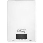 Balança de cozinha Italian Design IDECUACC01 vidro branco capacidade 5 kg