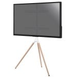 Kimex Soporte TV con Caballete para Pantallas 45"-65" Blanco/Haya Kimex Soporte TV con Caballete para Pantallas 45"-65" Blanco/Haya