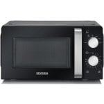 Severin MW 7886 Mikrowelle mit Grillfunktion, 17 l, 700 W, Schwarz