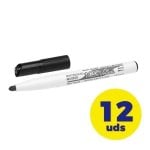 Marqueur tableau blanc Bic Velleda 9581711 Pointe ronde 2 mm 12 noirs