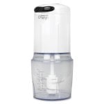 Hachoir Italian Design Compact 160W Blanc Sécurité Capacité 130g