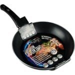 Frigideira antiaderente Premium Cooking Mate com design italiano e fundo de alumínio reforçado de 26 cm