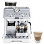 DeLonghi La Specialista Arte EC9155.W Caffettiera Espresso con Macinacaffè 15 Barre Acciaio Inox