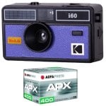 Cámara Analógica Agfaphoto i60 35mm Reutilizable Objetivo 31mm F/10 Flash Azul