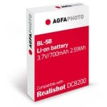 Batteria Li-on Agfaphoto ABL5B compatibile con la fotocamera compatta Agfa DC8200