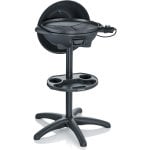 Griglia Barbecue Con Gambe E Coperchio Severin Pg 8541 Nero 2000 W