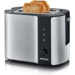 Tostapane automatico Severin At 2589 a 2 scomparti in acciaio inossidabile nero opaco 800 W