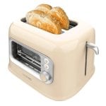 Tostador Cecotec RetroVision Beige 2 Schlitze Edelstahl Sichtfenster 700W