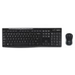 Tastiera Logitech Wireless Combo MK270 Mouse incluso USB QWERTY Italiana Nera