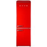 Evvo Home F55 Retro Frigorífico Combi E Rojo