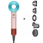 Professioneller Föhn Arzopa Super Hair Dryer 1600W 3 Temperaturstufen 3 Geschwindigkeiten Ionen-Technologie mit Zubehör Macarrón