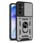 Coole silberne Hartringhülle für Samsung A556 Galaxy A55 5G