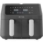 Evvo Home Tasty Fryer Friggitrice ad aria senza olio 8L 2800W Nera