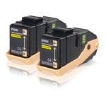 Cartucho de Tóner Original Epson S0506 Amarillo Pack 2 Unidades
