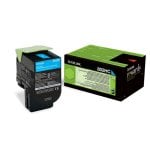Cartucho de toner Lexmark 80C2HCE 1 unidade(s) Original Ciano