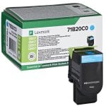 Cartucho de Tóner Original Lexmark 71B20C0 Cian
