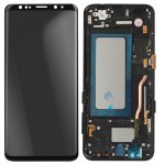 Avizar Bloc Complet pour Samsung S8 Écran Amoled et Verre Tactile Noir