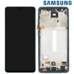 Komplettes Pad Samsung A52 LCD-Bildschirm Touch-Glas Original Samsung Blau