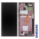 Kompletter Block Samsung S22 Ultra Touch LCD-Bildschirm Original Samsung Schwarz