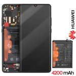 Huawei Écran Lcd d'origine Huawei P30 Pro + Batterie 4200mah Noir