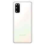 Coque arrière compatible Samsung Galaxy S20 - Blanche