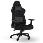 Corsair TC100 RELAXED v2 Fabric Silla Gaming Negra con Cojín y Almohada Cervical Grises