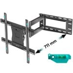 Supporto a parete per TV Onkron M7L-B 40"-75", estensibile fino a 71 cm, carico massimo 68 kg, nero