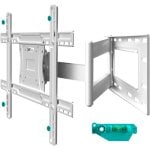 Onkron M7L-W Supporto TV da parete 40"-75", extra lungo 71 cm, massimo 68,2 kg, bianco