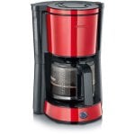 Severin KA 4817 Cafeteira Elétrica 10 Chávenas 1000W Vermelha