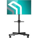 Onkron Meuble TV à roulettes pour écrans 23" - 60" jusqu'à 40 Kg Vesa 400x400 - Support TV Universel Meuble TV / Meuble TV au Sol Noir Ts1137-b Onkron Meuble TV à roulettes pour écrans 23" - 60" jusqu'à 40 Kg Vesa 400x400 - Support TV Universel Meuble TV / Meuble TV au Sol Noir Ts1137-b
