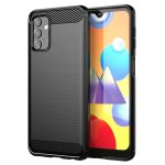 Capa de fibra de carbono digital Max Power para Samsung Galaxy A32 5G anti-choque silicone preto