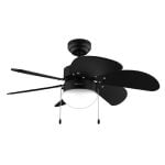 Ventilatore da soffitto Cecotec EnergySilence Aero 3600 Vision Full Black con luce 50W Nera