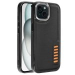 Coque Milano noire cool pour iPhone 15