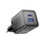 Caricabatterie GaN Vention FEQB0-EU Caricatore a 2 porte (USB-C e USB) 30 W Nero