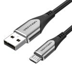 Vention Cable Micro USB a USB 2.0 Macho/Macho 60W 25cm Gris Vention Cable Micro USB a USB 2.0 Macho/Macho 60W 25cm Gris