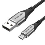 Vention Micro USB auf USB 2.0 Stecker/Stecker Kabel 60W 3m Grau